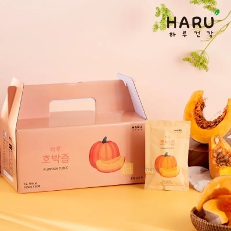 HARU HEALTH 100% NFC 純南瓜汁 100ml x 30包裝 (商家直送-5個工作天內送到府上;滿$500免運)