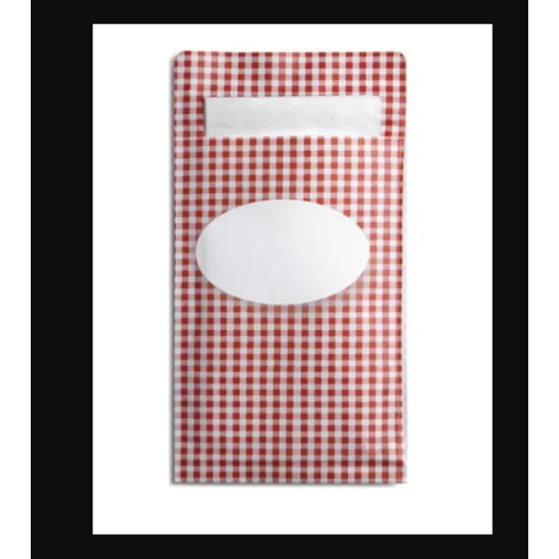 SNACK SACC PAP/PE RED 143x210