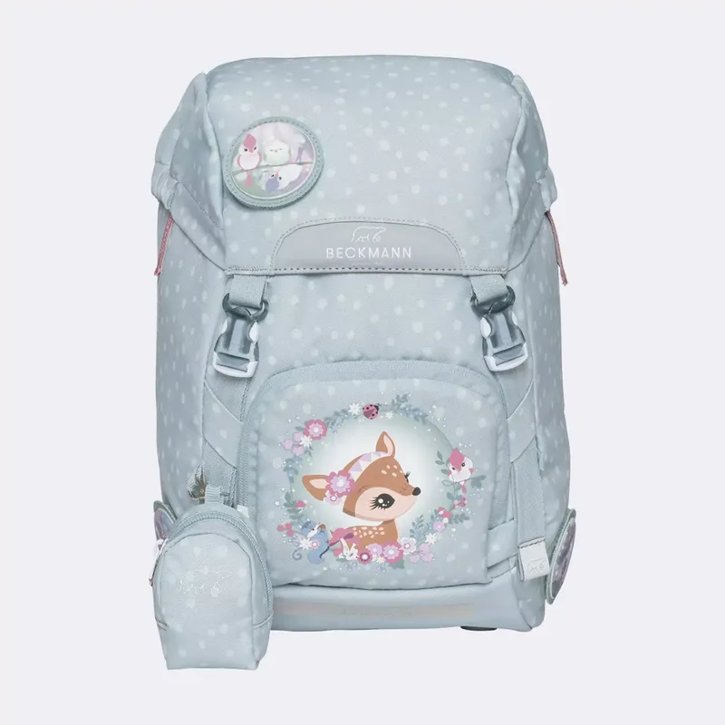 BECKMANN 經典兒童護脊書包 - FOREST DEER DUSTY MINT
