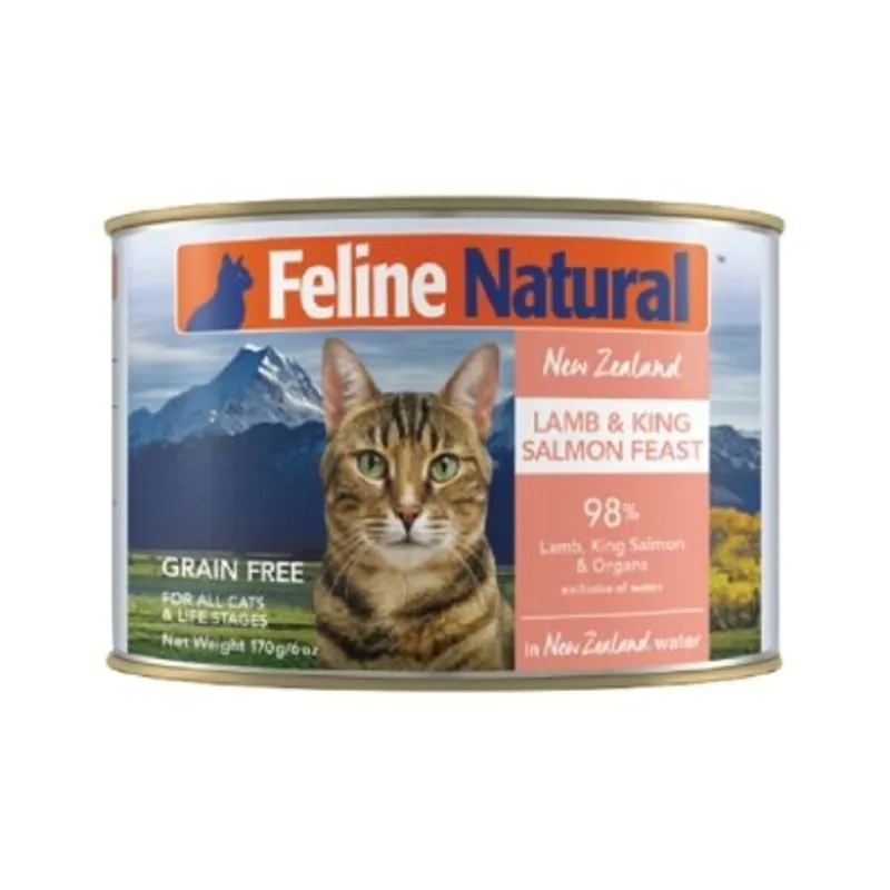 F9 Feline Natural 貓罐頭 - 羊肉及三文魚