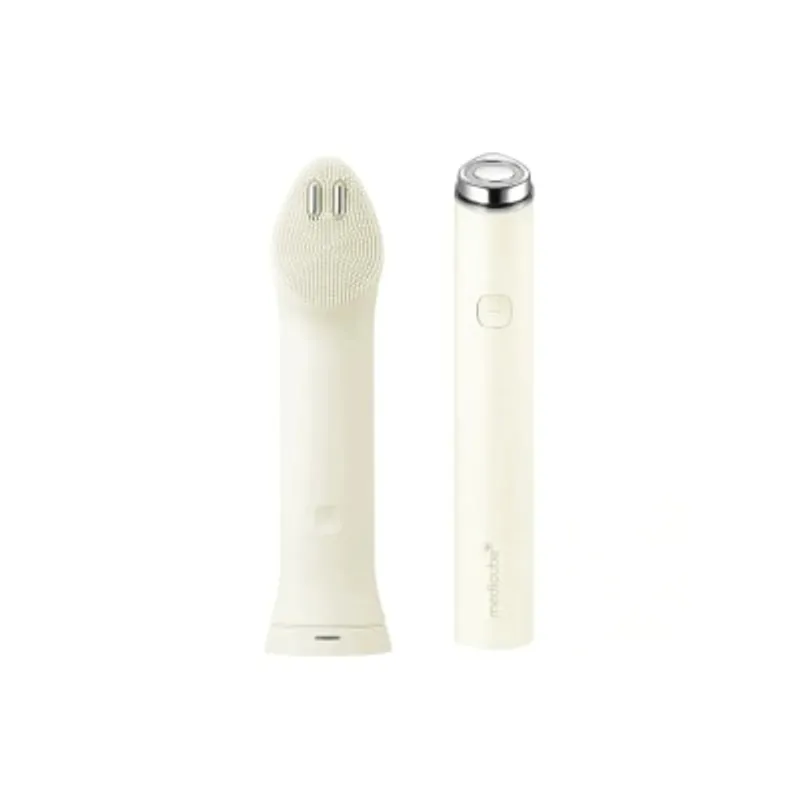 Medicube 淨透光澤洗面機套裝 AGE-R Booster Cleanser Head + Booster Pro mini plus （米白色） (平行進口, 7天保養)