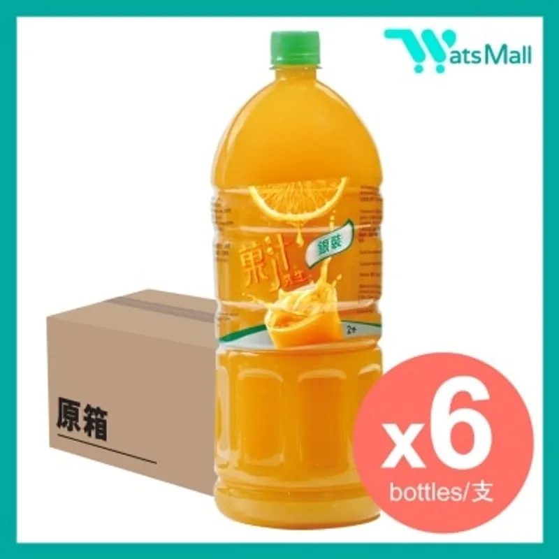 菓汁先生 橙汁(餐飲銀裝) 2L (6支)
