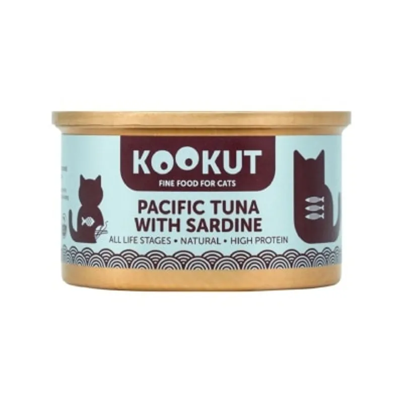 KOOKUT 太平洋吞拿魚沙甸魚 (70g) 貓罐頭 008297