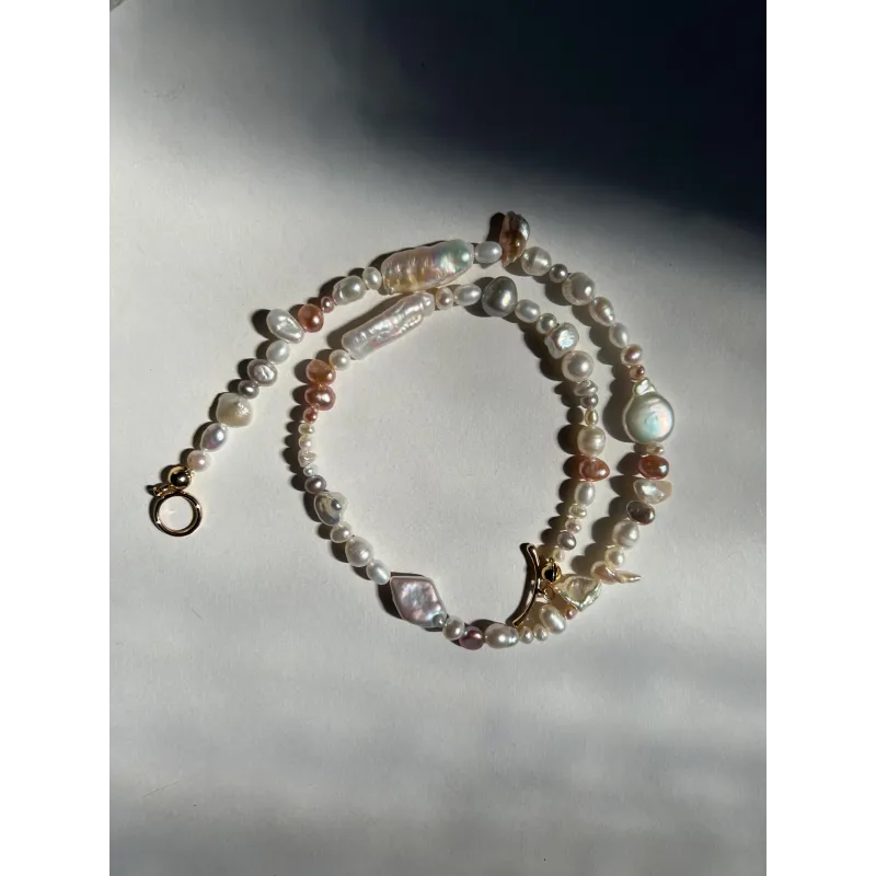 Marthe Baroque Pearl Mixed Necklace