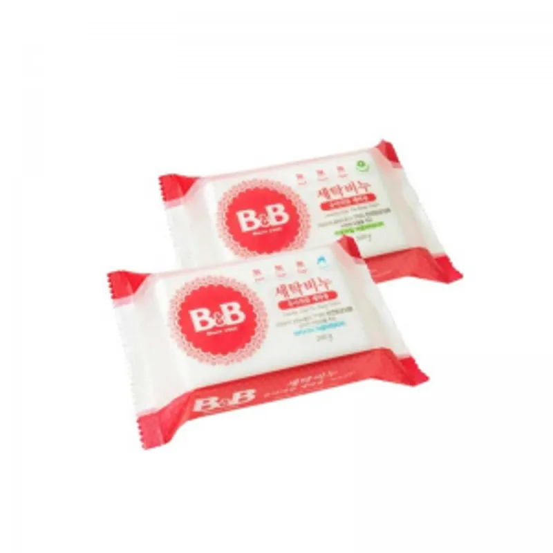 韓國B&B嬰幼兒天然抗菌洗衣香皂(洋槐花/洋甘菊味)200g 10塊裝
