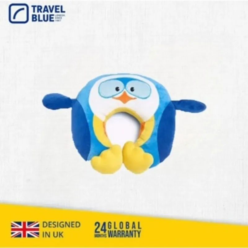 Travel Blue Puffy企鵝兒童U型頸枕TB281