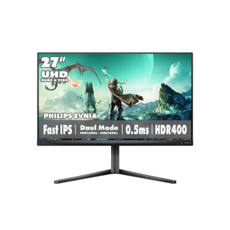 PHILIPS 飛利浦 EVNIA 27M2N3800A 27" Fast IPS 雙模式 4K 160Hz / FHD 320Hz 電競顯示器