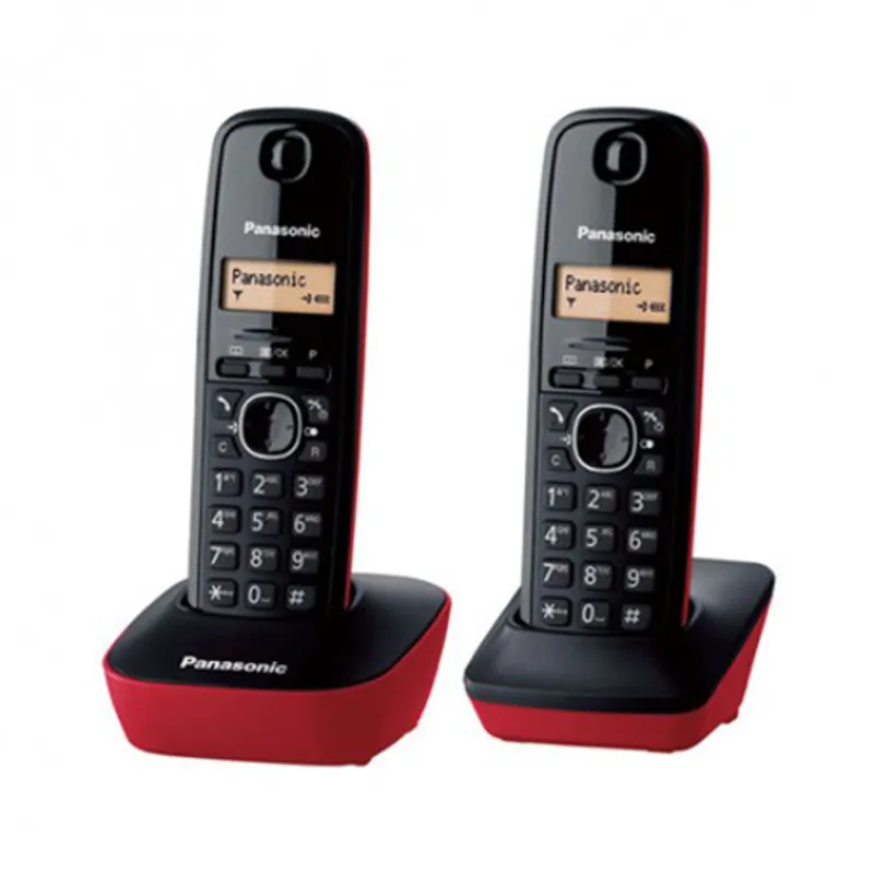 PANASONIC 雙子機無線電話 KX-TG1612HKR 紅
