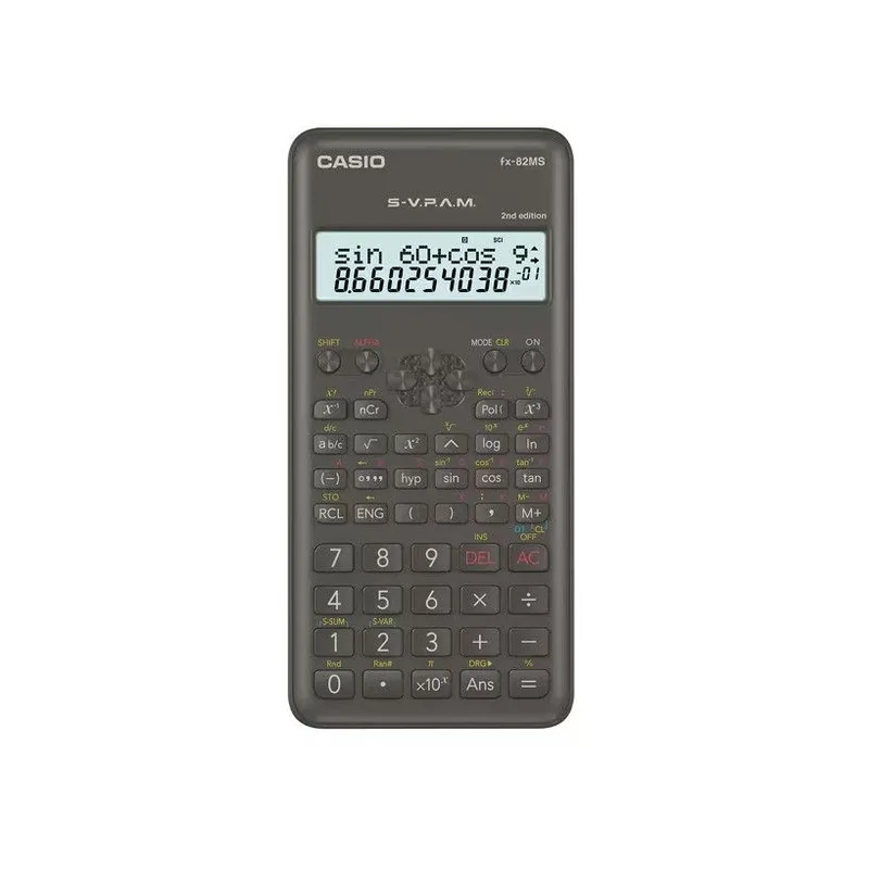 CASIO 2行顯示標準科學計算器 FX82MS2/WDHAR