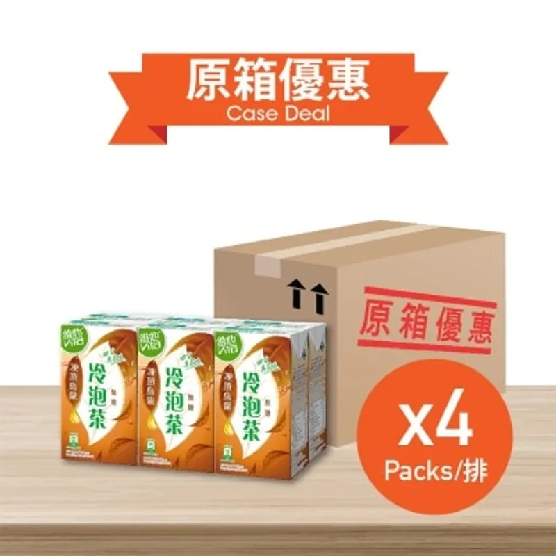 [原箱] 維他冷泡無糖凍頂烏龍茶飲品250毫升 6包裝 x 4