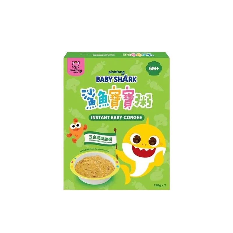 PINKFONG鲨鱼宝宝粥X KUOHEALTH五色蔬菜鸡粥(150克x2)