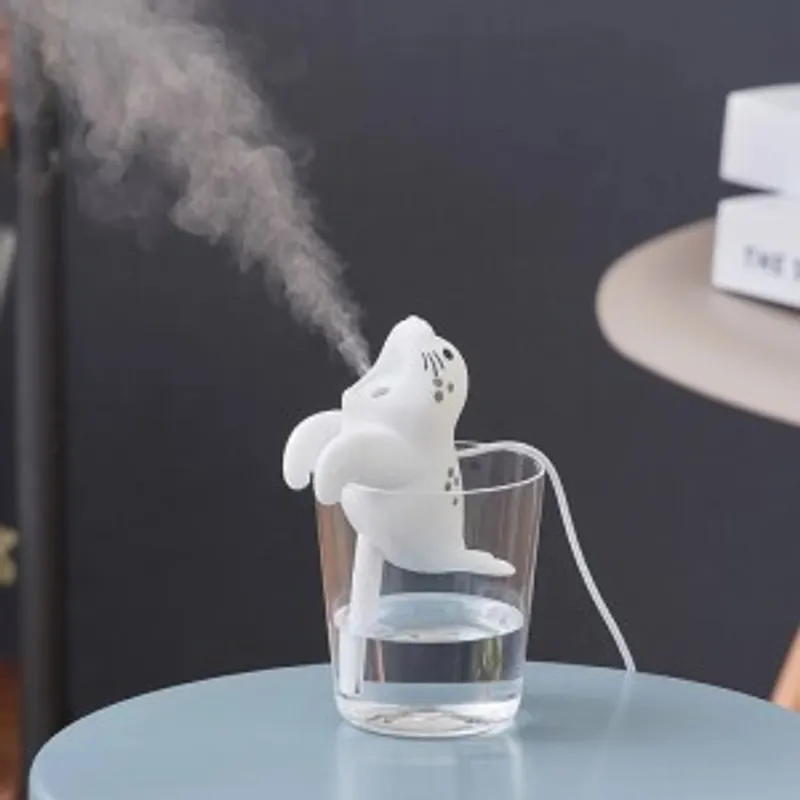 Life on Products 掛杯式動物造型加濕器 | LCAHF019 (海豹)