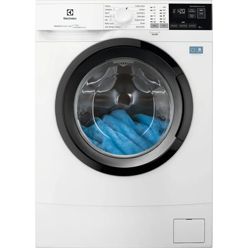 ELECTROLUX 7公斤 1000轉 PerfectCare 600 前置式纖薄型蒸氣洗衣機 EW6S4703CE