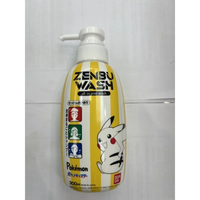 BANDAI比卡超兒童洗髮沐浴露(蘇打清香)300ML