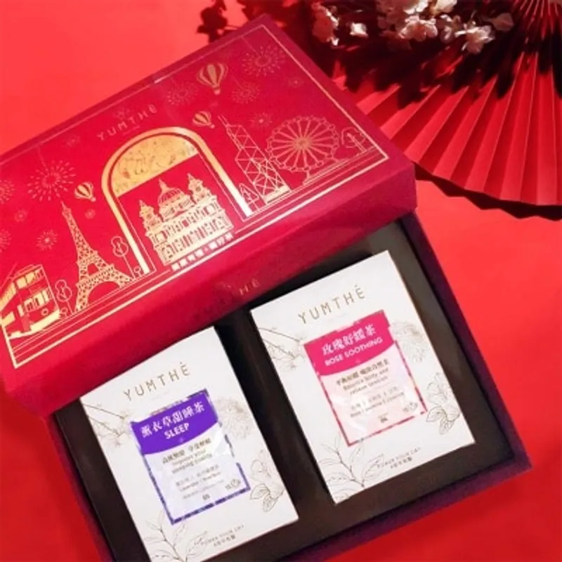 YUMTHE 草本保健茶禮盒(玫瑰舒緩茶、薰衣草甜睡茶)