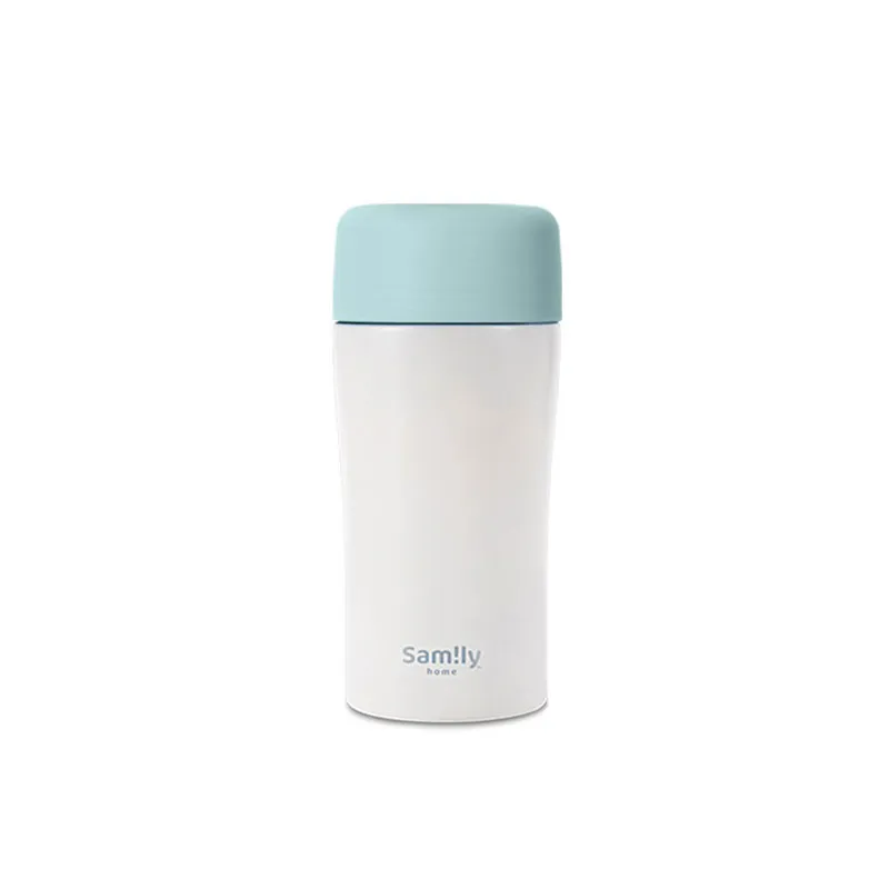 Samily 354ml 真空玻璃保温杯 - 粉蓝