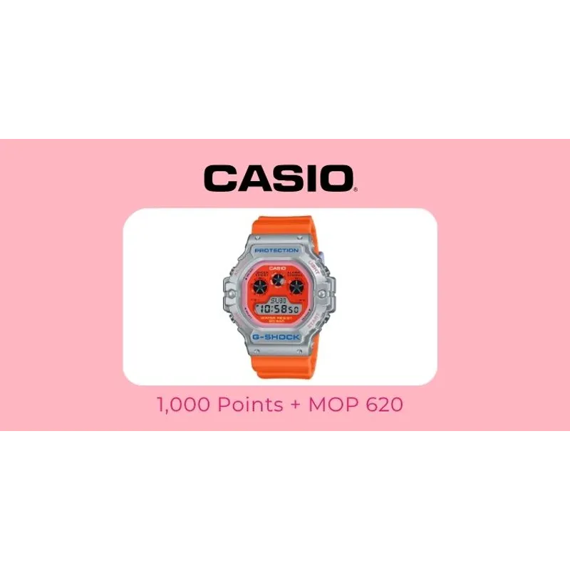CASIO時尚設計跳字錶