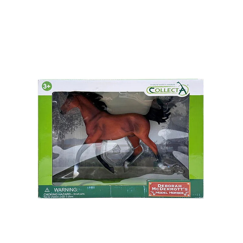 COLLECTA 1:12半阿拉伯公马鲜枣红色(彩盒色)