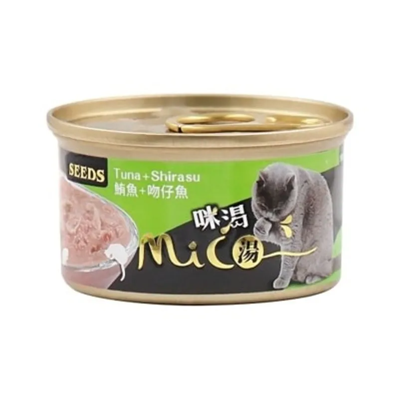 種子 MICO 咪渴機能湯罐 -鮪魚+吻仔魚 (85g) 貓罐 829720