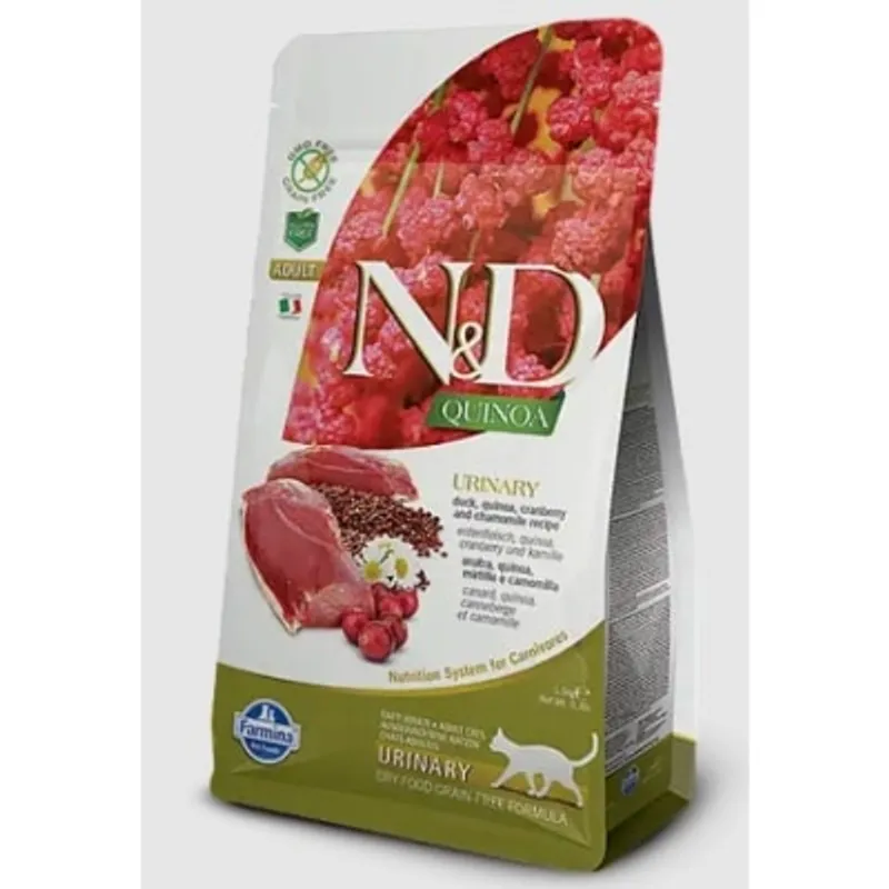 Farmina N&D 藜麥功能系列 泌尿護理 - 鴨肉 天然貓乾糧 1.5kg