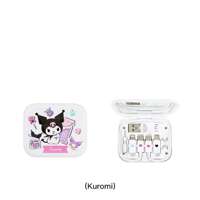CLUEBOX 6合1数据/充电电线套件连镜盒(Kuromi) CBUSBC1KIT/KU