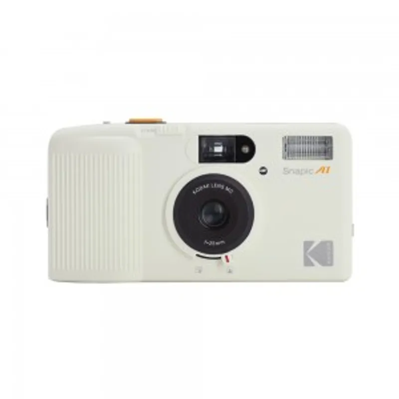 KODAK 柯達 Snapic A1 35mm 復古光學雙焦三鏡底片相機 (白色)(半年保養）