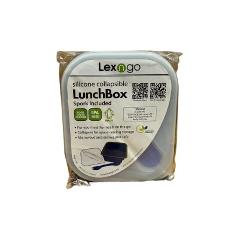 Lexngo 矽膠可摺疊麵條盒連餐具