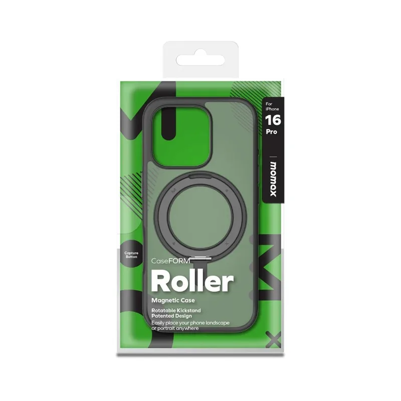 momax-iPhone 16 Pro 6.3 Roller CaseForm Magsafe磁吸保護殼(可旋轉支架)