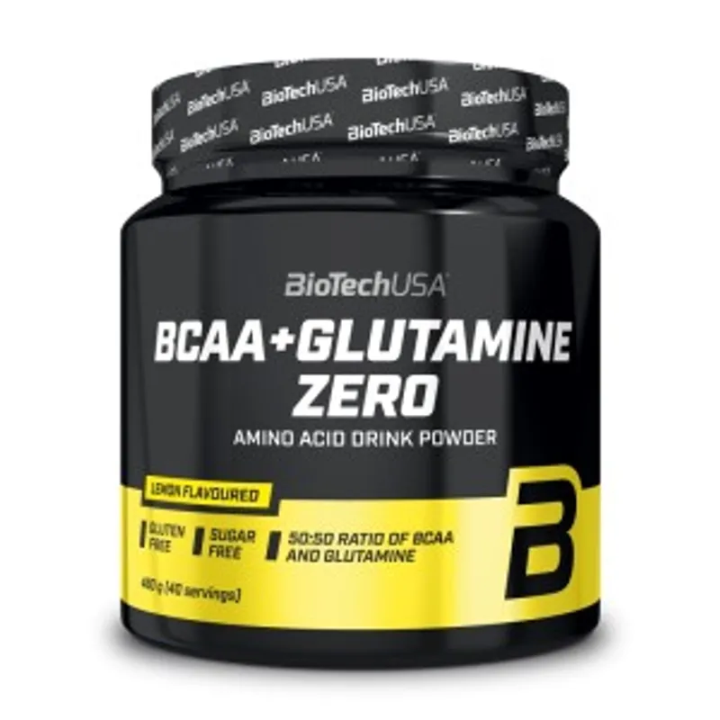 BioTechUSA BCAA+Glutamine Zero 支鏈氨基酸 + 膠氨酸 / 谷氨酰胺粉 - 480 克