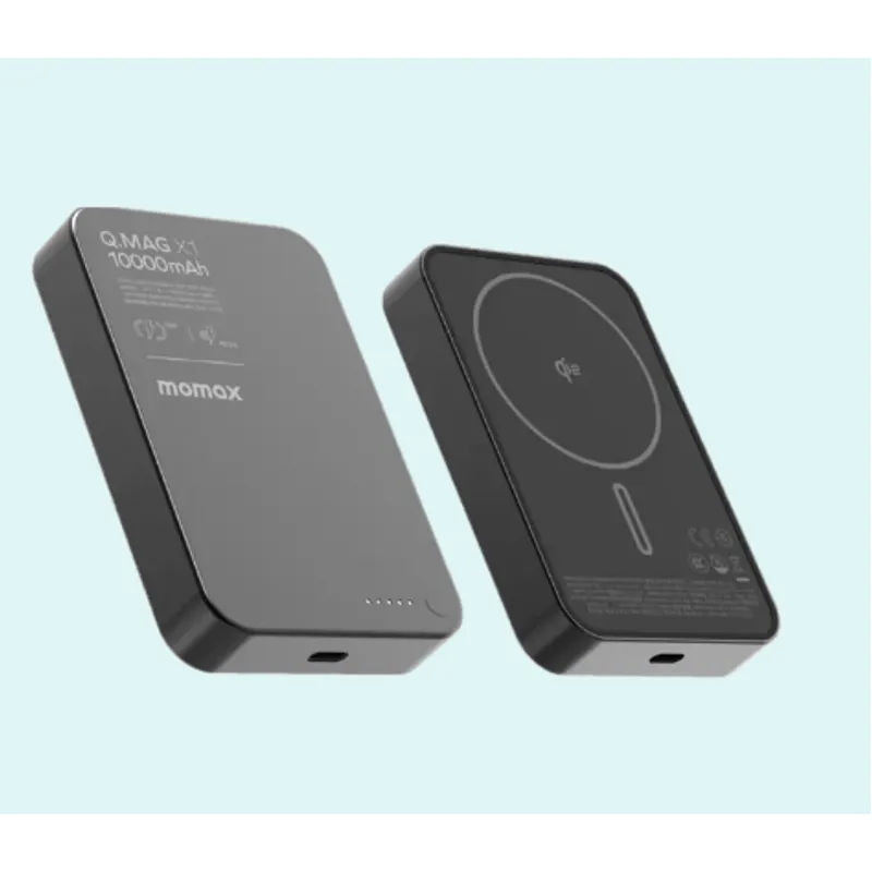 MOMAX Q.Mag X1 Qi2 超薄磁吸無線充電電源 10000mAh 黑