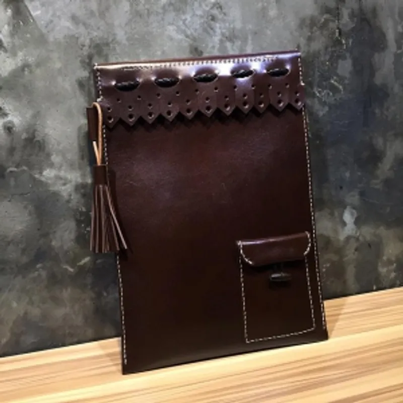 藝質Constant Creation客制皮革牛津手拿包 32cmx25cmx1cm