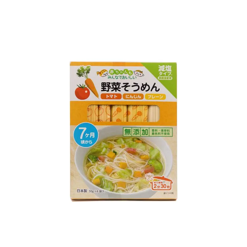 和寓良品减盐素面 (原味、蕃茄、红萝卜 30克 X 6)