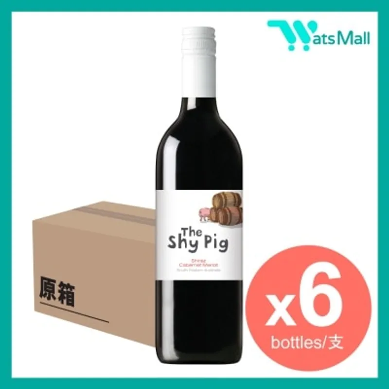 THE SHY PIG 西拉赤霞珠紅酒750毫升 (6支)