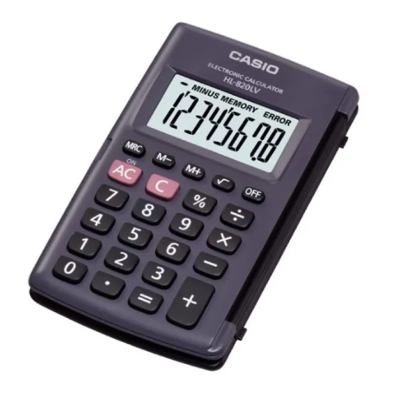 CASIO 便攜型計算機(黑色) HL820LV/BK