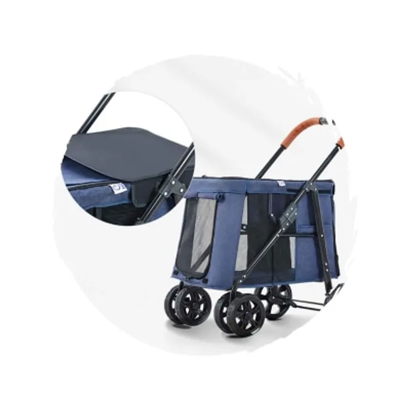 BELLO 時尚版可摺疊狗狗手推車 (寵物承重：30kg)