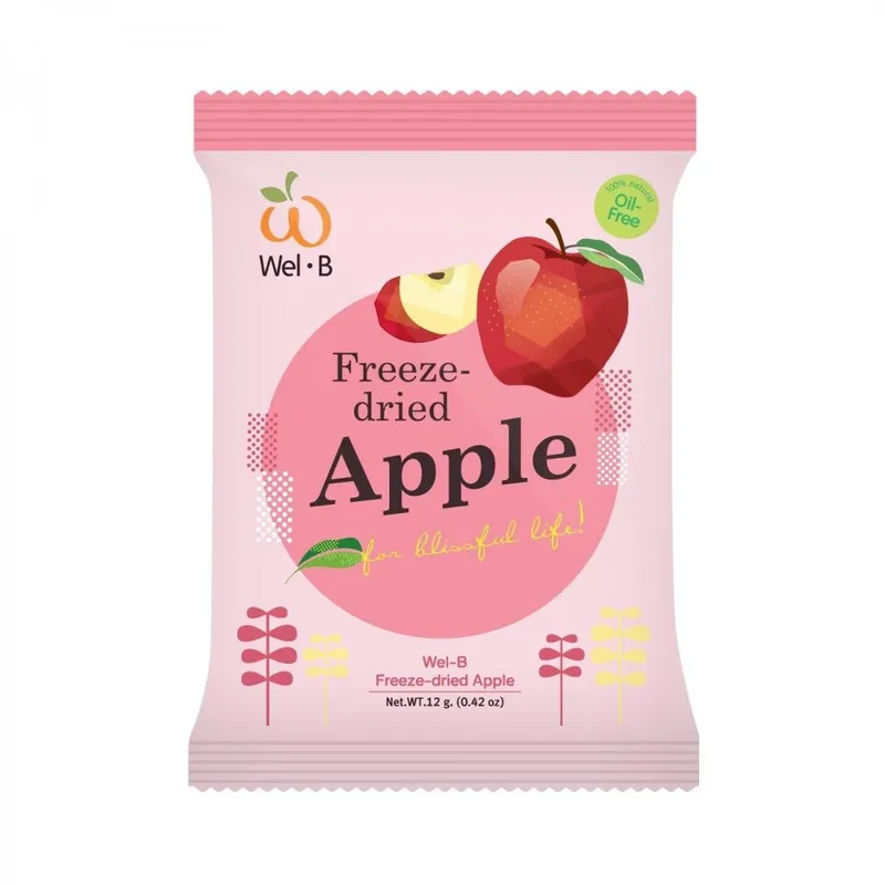 WEL-B 全天然冷凍乾燥蘋果脆片(無添加糖) 12克 12個月+