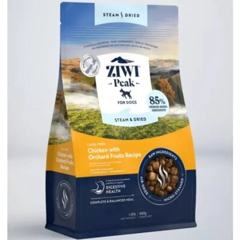 Ziwipeak 巔峰 微蒸風乾系列 微蒸風乾狗糧 放養雞 配果園水果 食譜