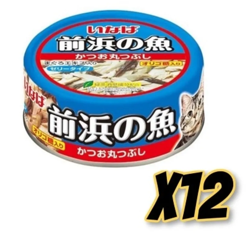 INABA [前浜の魚] 鰹魚-原條拆肉 (115gx12)貓罐頭 IWF-141x12