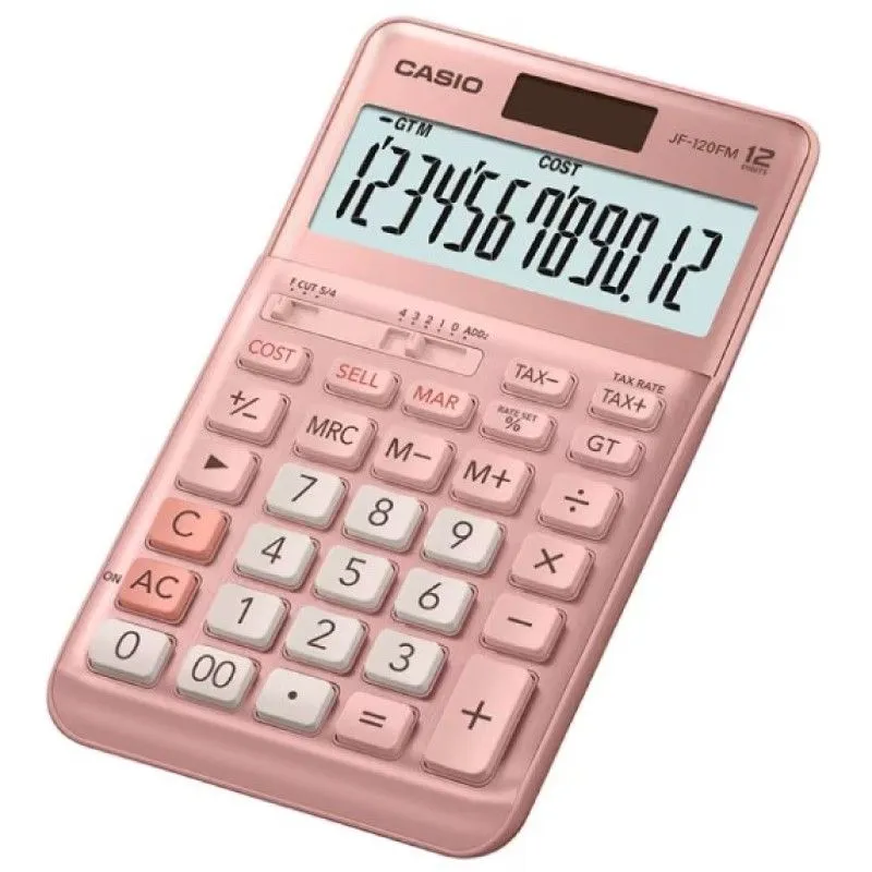 CASIO 桌上型計算機(粉紅色) JF120FM/PK