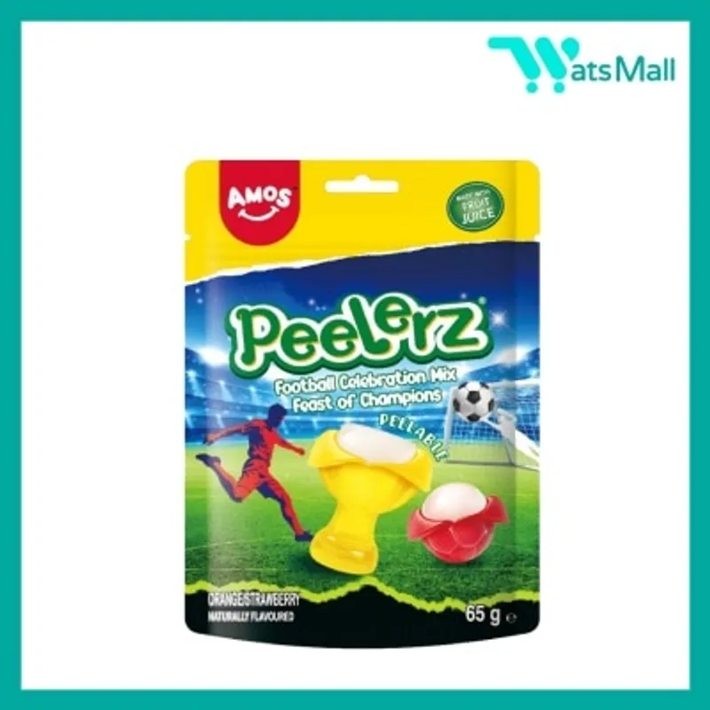 AMOS Peelerz獎盃及足球造型剝皮軟糖65克