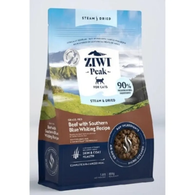 Ziwipeak 巔峰 微蒸風乾系列 微蒸風乾貓糧 草飼牛肉 配南藍鱈 食譜