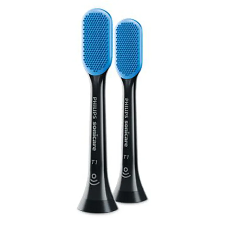 PHILIPS 舌苔清潔刷頭-2支 HX8072/11 黑色