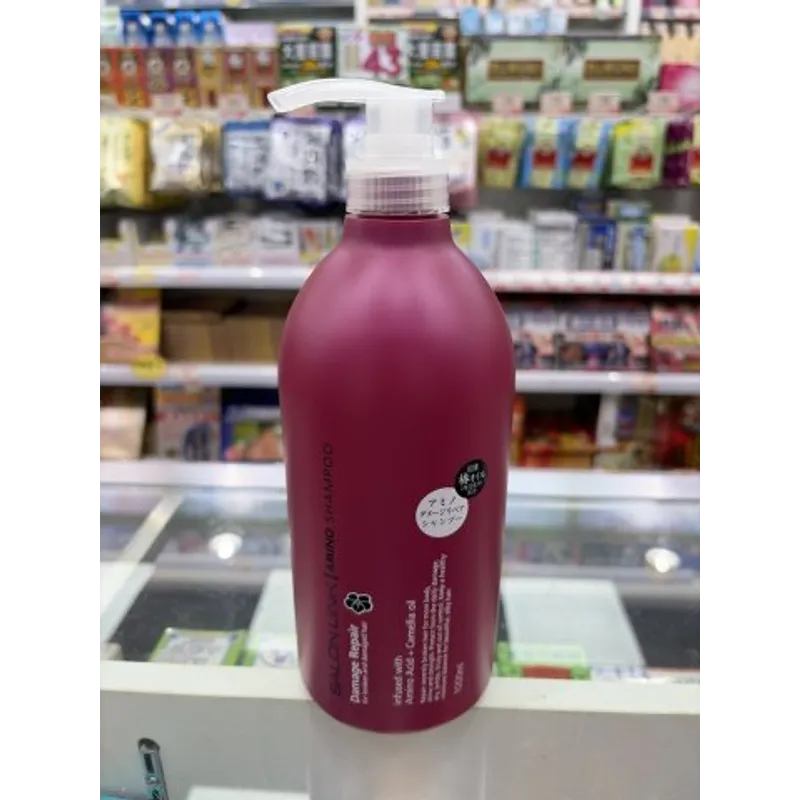 日本熊野油脂氨基酸損傷修復山茶花洗髮水1000ml(玫紅瓶)