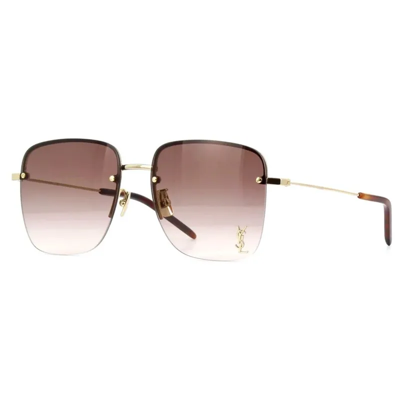 YSL SL 312 M 008 方形金屬太陽眼鏡