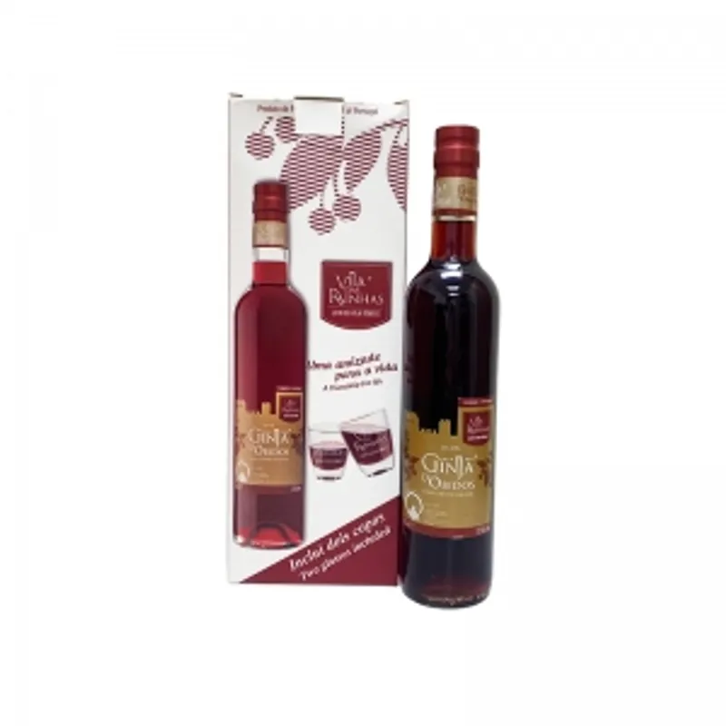 葡國古堡經典櫻桃利口酒連2個玻璃杯(20%,500ml) Vila das Rainhas Ginja Gift set(20%, 500ml)