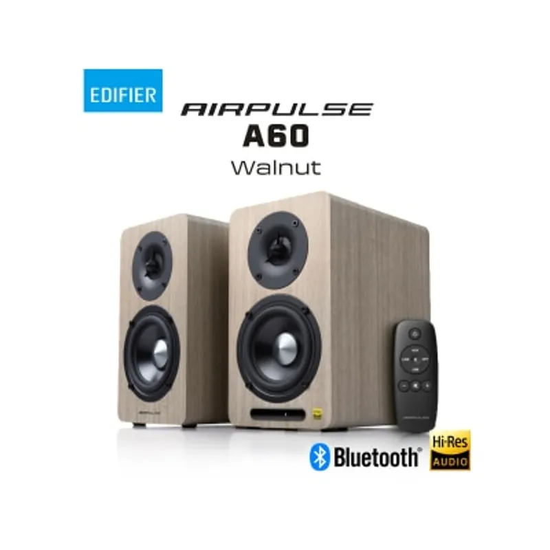 EDIFIER 漫步者 AirPulse A60 (WALNUT) 桌面型Hi-Fi喇叭