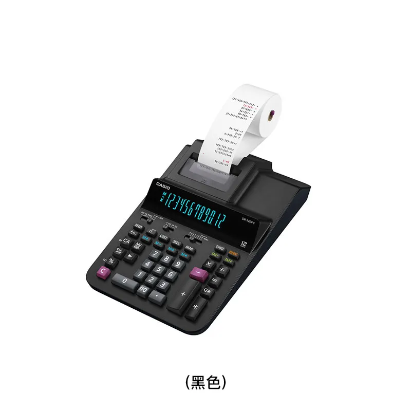CASIO 12位打印计算器(黑色) DR120RII/BKHK