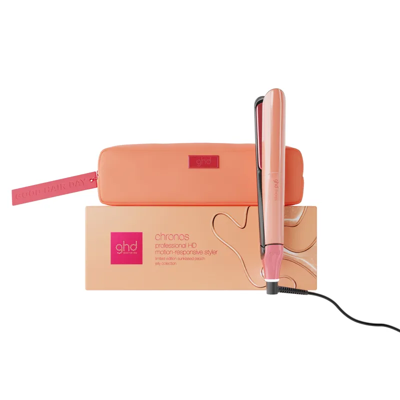 GHD 限量版陽光蜜桃 高清亮澤造型夹(附有隔熱收納袋)