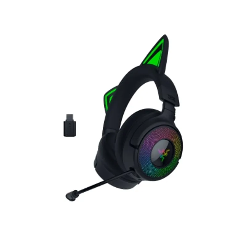 Razer 雷蛇 Kraken Kitty V3 Pro 無線 RGB 貓咪電競耳麥