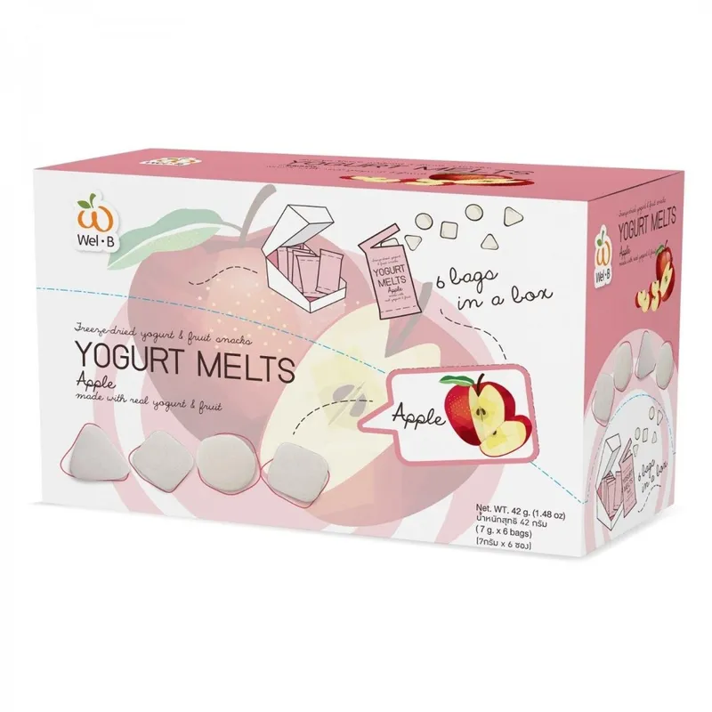 WEL-B冷凍乾燥益生菌乳酪粒-蘋果味42克